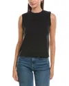Vince Easy Shell Pullover In Black