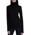 Vince Easy Turtleneck In Black In Black