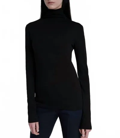 Vince Easy Turtleneck In Black