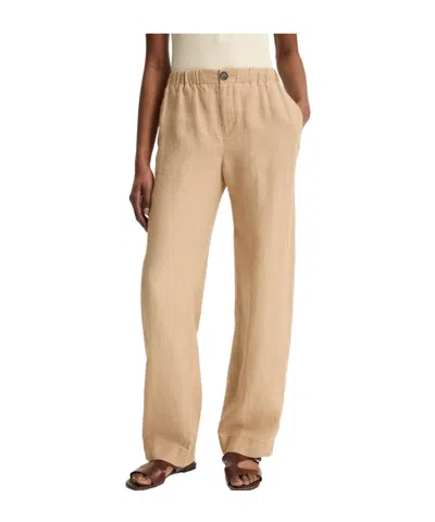 Vince Elastic Waist Casual Pants In Neutral