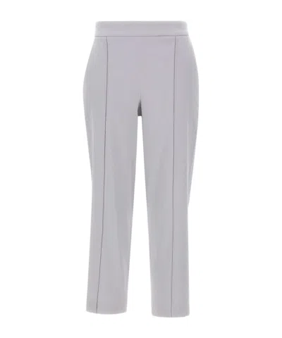 Vince Elastic Waist Casual Pants In Gray