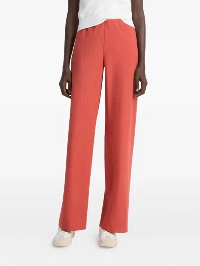 Vince Elastic-waist Trousers In Red