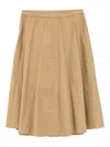 Vince Elastic-waistline Pocket Midi Skirt