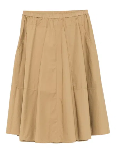 Vince Elastic-waistline Pocket Midi Skirt