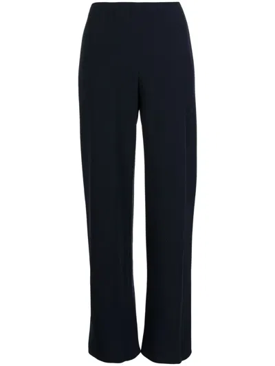 Vince Elasticated High-waisted Trousers In Blau