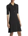 Vince Elbow Sleeve Polo Dress