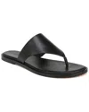 Vince Ellis Leather Slide Sandals In Black