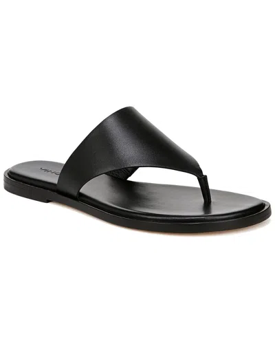 Vince Ellis-b Leather Sandal In Black