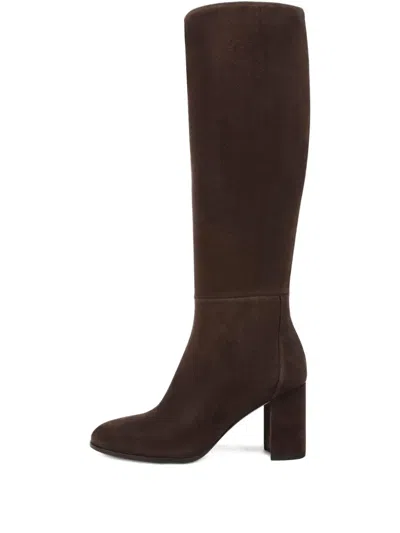 Vince Elora Block-heel Boot In Brown