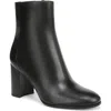 Vince Luca Womens Solid Leather Ankle Boots In Black