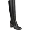 Vince Leather Block-heel Knee Boots In Multi