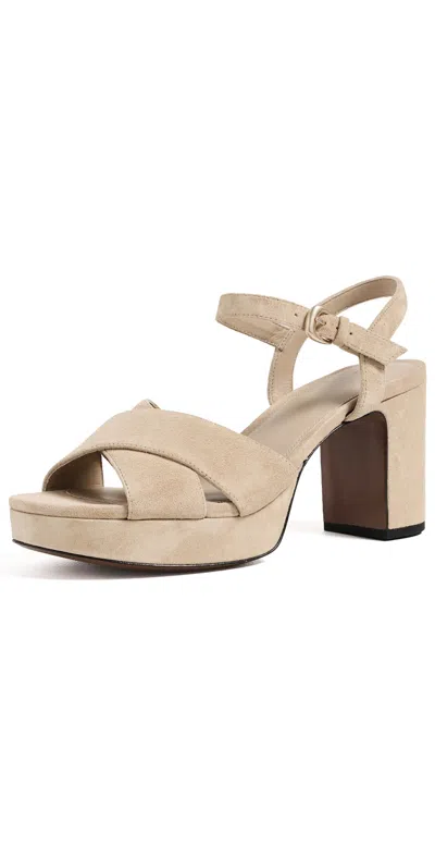 Vince Ericka Platform Sandals Tuscan Sand In Neutral