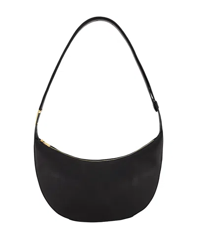 Vince Eris Small Leather Hobo Bag In Black