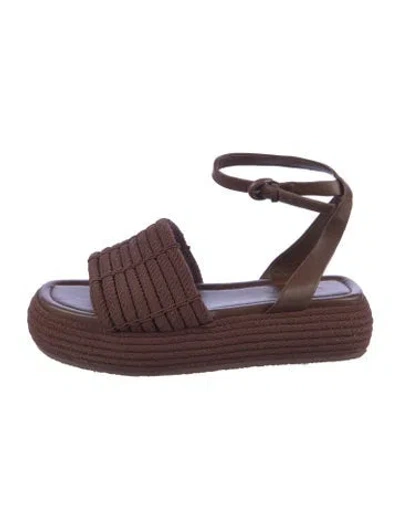 Pre-owned Vince Espadrilles In Brown