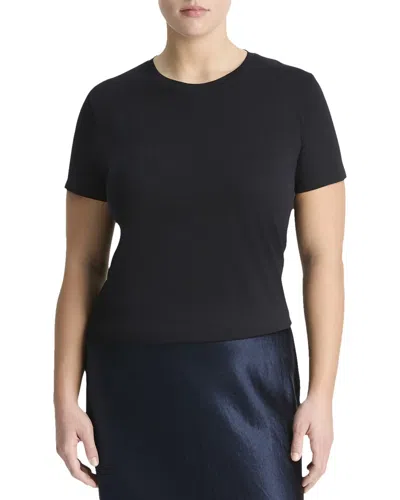 Vince Essential Crew T-shirt In Blue