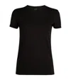 Vince Pima Cotton Essential T-shirt In Black