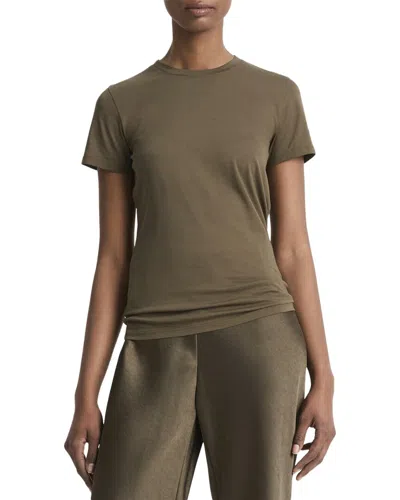 Vince Essential Crew Top In Green