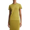 Vince Essential Crewneck Short-sleeve Cotton T-shirt In Basil