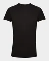 Vince Essential Crewneck Pima Cotton Tee In Black