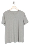 Vince Essential Crewneck Tee In Heather Grey