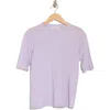 Vince Essential Elbow Length Sleeve Pima Cotton T-shirt