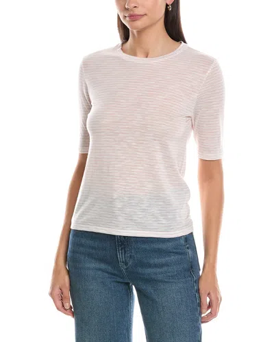 Vince Essential Elbow Sleeve T-shirt In Neutral