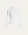 Vince Essential Long Sleeve Turtleneck In White