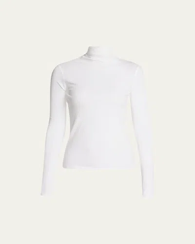 VINCE ESSENTIAL LONG-SLEEVE COTTON TURTLENECK TOP,PROD162220778