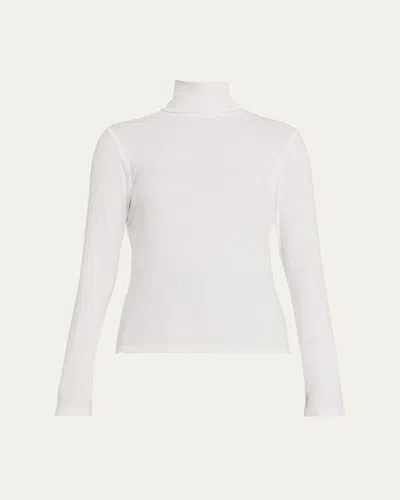 Vince Essential Long-sleeve Turtleneck In White