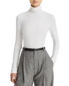 Vince Essential Long Sleeve Turtleneck In White