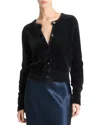 Shop Vince Eyelash Cardigan In Black