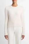 Vince Eyelash Crewneck Sweater In White