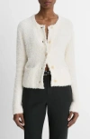 Vince Brocade Jacket Cardigan In Off White Combo