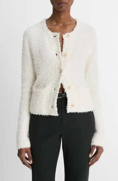VINCE VINCE EYELASH KNIT CARDIGAN