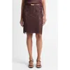 Vince Eyelash Lace Skirt In Purple