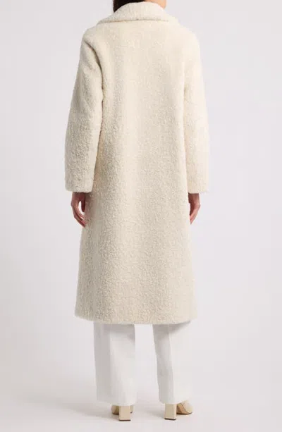 Vince Faux Fur Coat In Neutral