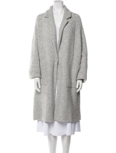 Pre-owned Vince Faux Fur Coat In Gray