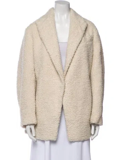 Pre-owned Vince Faux Fur Coat In Neutral