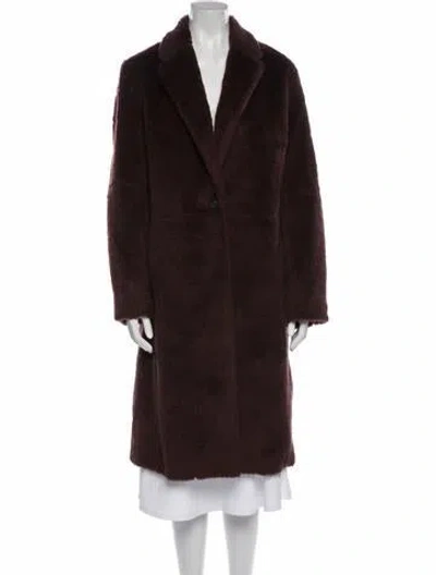 Pre-owned Vince Faux Fur Coat W/ Tags In Brown