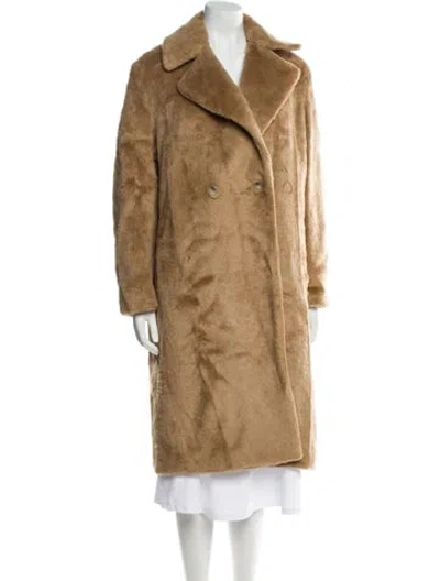 Pre-owned Vince Faux Fur Faux Fur Coat In Neutral