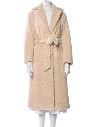 Pre-owned Vince Faux Fur Faux Fur Coat In Neutral