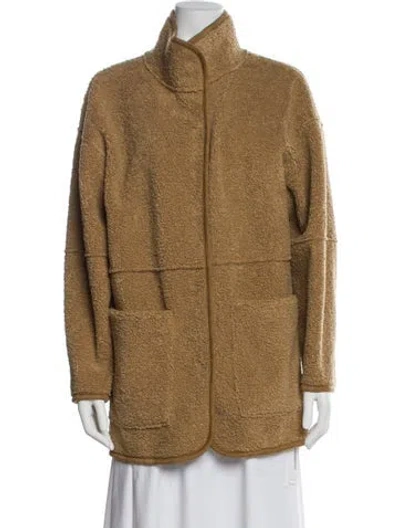 Pre-owned Vince Faux Fur Faux Fur Jacket In Brown