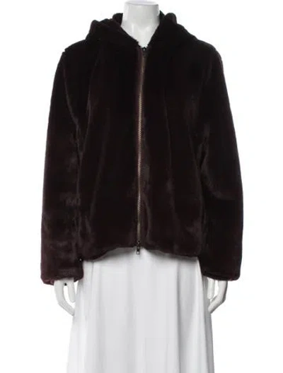 Pre-owned Vince Faux Fur Faux Fur Jacket In Multi