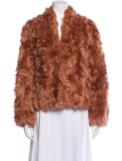 Pre-owned Vince Faux Fur Faux Fur Jacket In Neutral