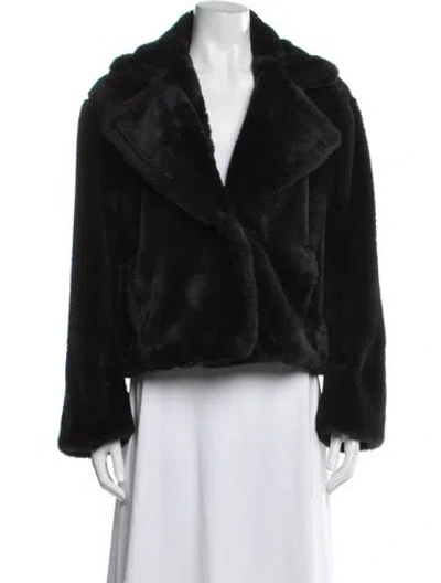 Pre-owned Vince Faux Fur Jacket In Black