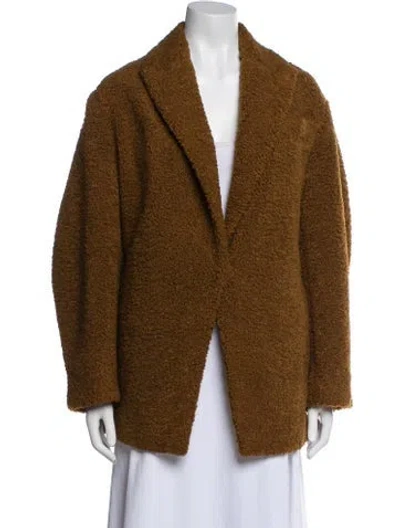 Pre-owned Vince Faux Fur Jacket In Brown