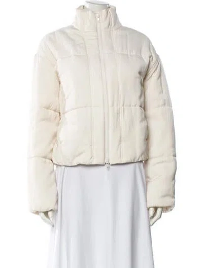 Pre-owned Vince Faux Fur Jacket In Neutral