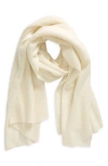 Vince Featherweight Cashmere Scarf In White