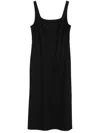 Vince Felted Midi Dress In Black