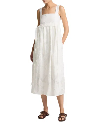 Vince Fil Coupe Mixed Media Dress In White